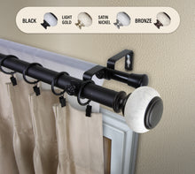 Load image into Gallery viewer, Vernon 1" Double Curtain Rod