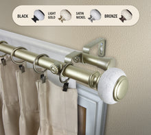 Load image into Gallery viewer, Vernon 1" Double Curtain Rod
