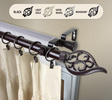 Load image into Gallery viewer, Flora 1" Double Curtain Rod