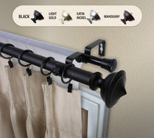 Load image into Gallery viewer, Leopold 1" Double Curtain Rod