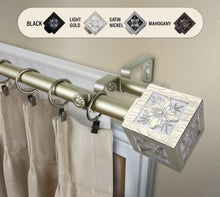 Load image into Gallery viewer, Ophelia 1" Double Curtain Rod