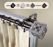Load image into Gallery viewer, Ophelia 1" Double Curtain Rod