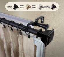 Load image into Gallery viewer, Romeo 1" Double Curtain Rod