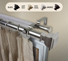 Load image into Gallery viewer, Romeo 1" Double Curtain Rod