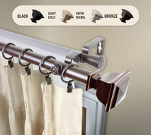 Load image into Gallery viewer, Romeo 1" Double Curtain Rod