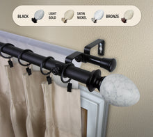 Load image into Gallery viewer, Ovate 1" Double Curtain Rod