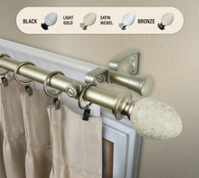 Load image into Gallery viewer, Ovate 1" Double Curtain Rod