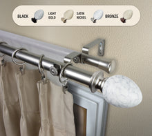 Load image into Gallery viewer, Ovate 1" Double Curtain Rod