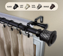 Load image into Gallery viewer, Olympia 1" Double Curtain Rod