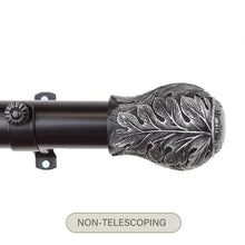 Load image into Gallery viewer, Leaf 1.5" Custom Cut Curtain Rod