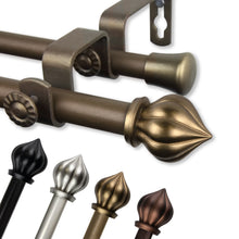 Load image into Gallery viewer, Primrose 5/8" Double Curtain Rod