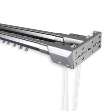 Load image into Gallery viewer, Heavy Duty Double Traverse Rod | Center-Open Silver