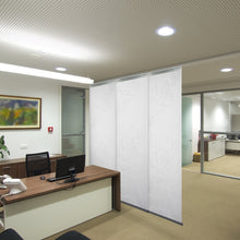 Load image into Gallery viewer, Lotus 3-Panel Single Rail Panel Track 36"-66"W, Panel width 23.5" - 50% LIGHT-FILTERING