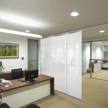 Load image into Gallery viewer, Winter 3-Panel Single Rail Panel Track 36"-66"W x 91.4"H, Panel width 23.5" - 50% LIGHT-FILTERING