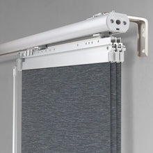 Load image into Gallery viewer, Charcoal Camo 3-Panel Single Rail Panel Track Extendable 28"-43"W x 91.4"H, Panel width 15.75" - 75% LIGHT-FILTERING