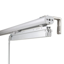 Load image into Gallery viewer, Woven Gray 3-Panel Single Rail Panel Track 36"-66"W x 91.4"H, Panel width 23.5" - 70% LIGHT-FILTERING