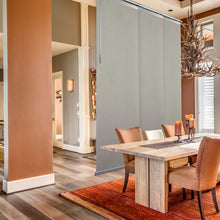 Load image into Gallery viewer, Cornsilk 3-Panel Single Rail Panel Track 36"-66"W x 91.4"H, Panel width 23.5" - 80% LIGHT-FILTERING