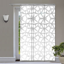 Load image into Gallery viewer, Shattered 4-Panel Single Rail Panel Track Extendable 34"-57"W, Panel width 15.75" - 50% LIGHT-FILTERING
