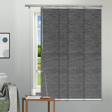 Load image into Gallery viewer, Charcoal Camo 4-Panel Single Rail Panel Track Extendable 34"-57"W x 91.4"H, Panel width 15.75" - 75% LIGHT-FILTERING