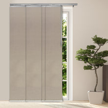 Load image into Gallery viewer, Cornsilk 4-Panel Single Rail Panel Track Extendable 34"-57"W x 91.4"H, Panel width 15.75" - 80% LIGHT-FILTERING