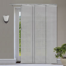 Load image into Gallery viewer, Embroidered Cadet 4-Panel Single Rail Panel Track Extendable 34"-57"W x 91.4"H, Panel width 15.75" - 80% LIGHT-FILTERING