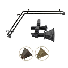 Load image into Gallery viewer, Trumpet Double Corner Curtain Rod