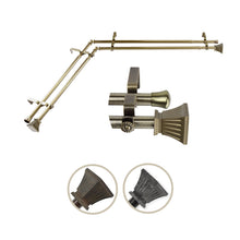 Load image into Gallery viewer, Trumpet Double Corner Curtain Rod