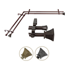 Load image into Gallery viewer, Trumpet Double Corner Curtain Rod