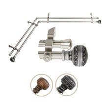 Load image into Gallery viewer, Ornament Double Corner Curtain Rod