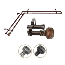 Load image into Gallery viewer, Ornament Double Corner Curtain Rod