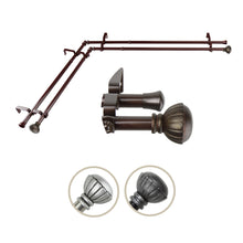 Load image into Gallery viewer, Magnolia Double Corner Curtain Rod