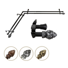 Load image into Gallery viewer, Bud Double Corner Curtain Rod