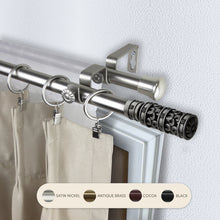 Load image into Gallery viewer, Whirl 13/16" Double Curtain Rod