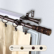 Load image into Gallery viewer, Whirl 13/16" Double Curtain Rod