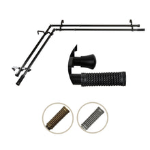 Load image into Gallery viewer, Threaded Double Corner Curtain Rod