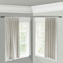 Load image into Gallery viewer, Threaded Double Corner Curtain Rod