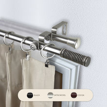Load image into Gallery viewer, Threaded 13/16" Double Curtain Rod