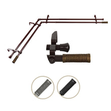 Load image into Gallery viewer, Threaded Double Corner Curtain Rod