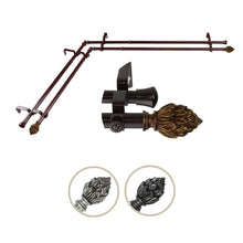 Load image into Gallery viewer, Ember Double Corner Curtain Rod
