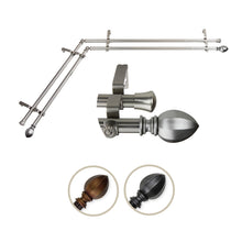 Load image into Gallery viewer, Garnet Double Corner Curtain Rod
