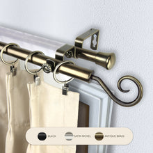 Load image into Gallery viewer, Curl 13/16" Double Curtain Rod