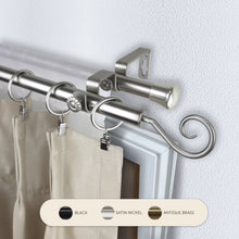 Load image into Gallery viewer, Curl 13/16" Double Curtain Rod