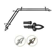 Load image into Gallery viewer, Spire Double Corner Curtain Rod