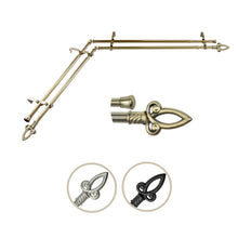 Load image into Gallery viewer, Spire Double Corner Curtain Rod