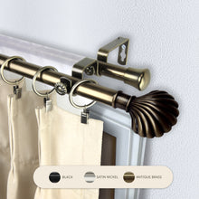 Load image into Gallery viewer, Scallop 13/16" Double Curtain Rod