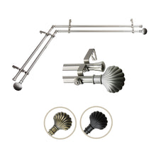 Load image into Gallery viewer, Scallop Double Corner Curtain Rod