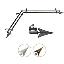 Load image into Gallery viewer, Alpha Double Corner Curtain Rod