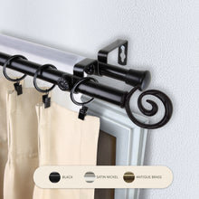 Load image into Gallery viewer, Spiral 13/16" Double Curtain Rod