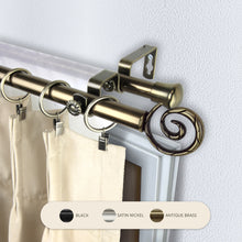 Load image into Gallery viewer, Spiral 13/16" Double Curtain Rod