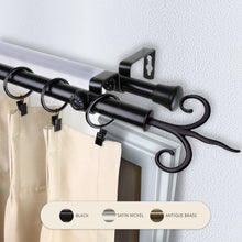 Load image into Gallery viewer, Fleur 13/16" Double Curtain Rod